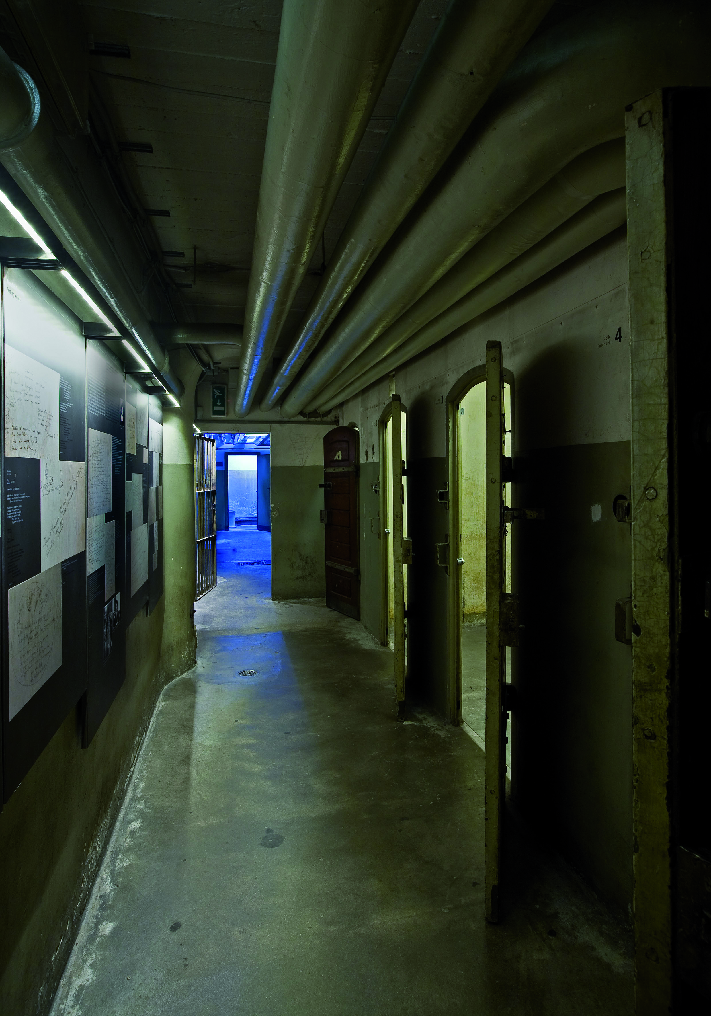Foto des Zellentraktes im EL-DE-Haus Köln Foto des Zellentraktes im EL-DE-Haus Köln
