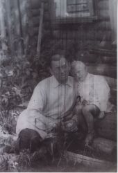 Foto von Kolja mit seinem Vater