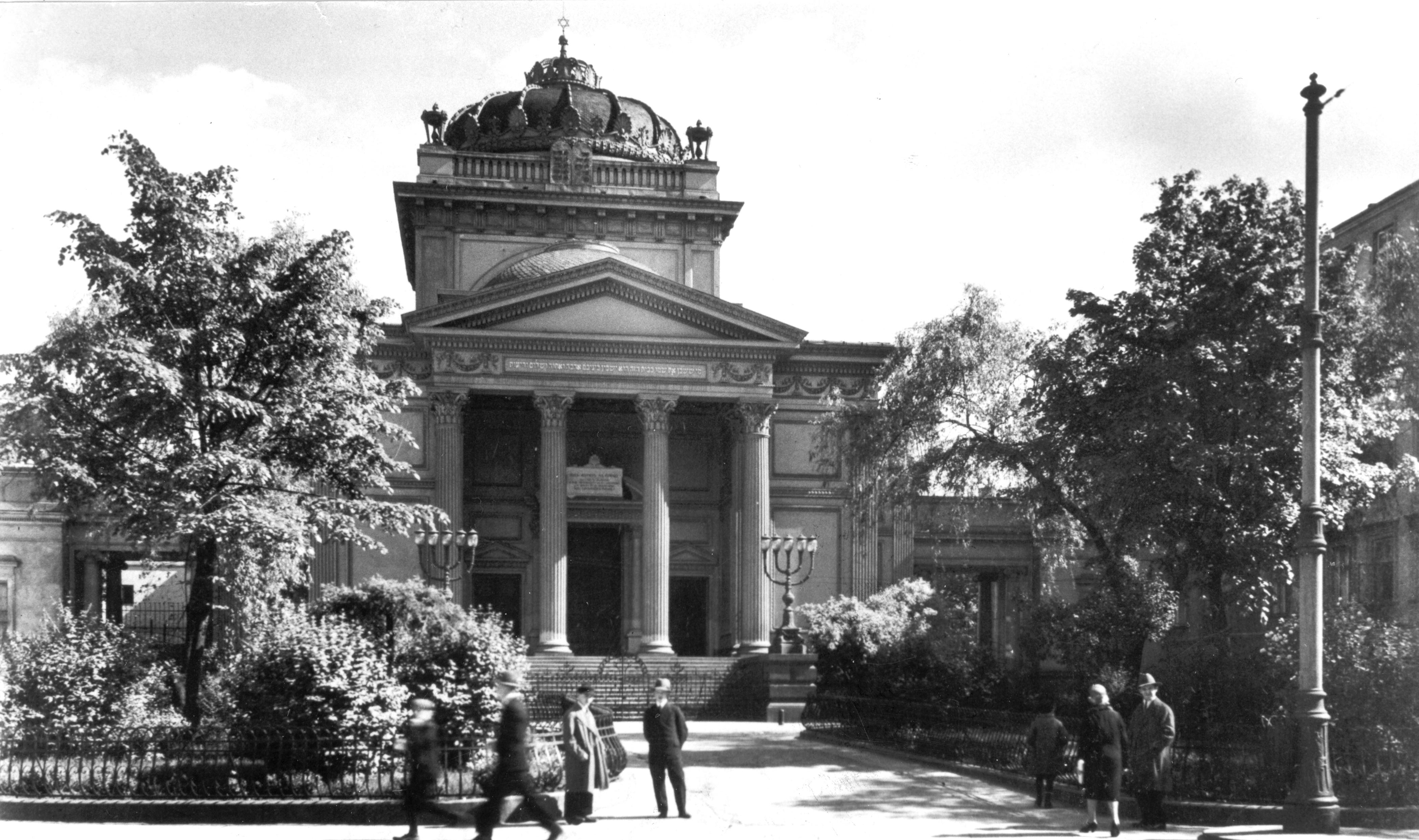 Foto der großen Synagoge von Warschau Foto der großen Synagoge von Warschau