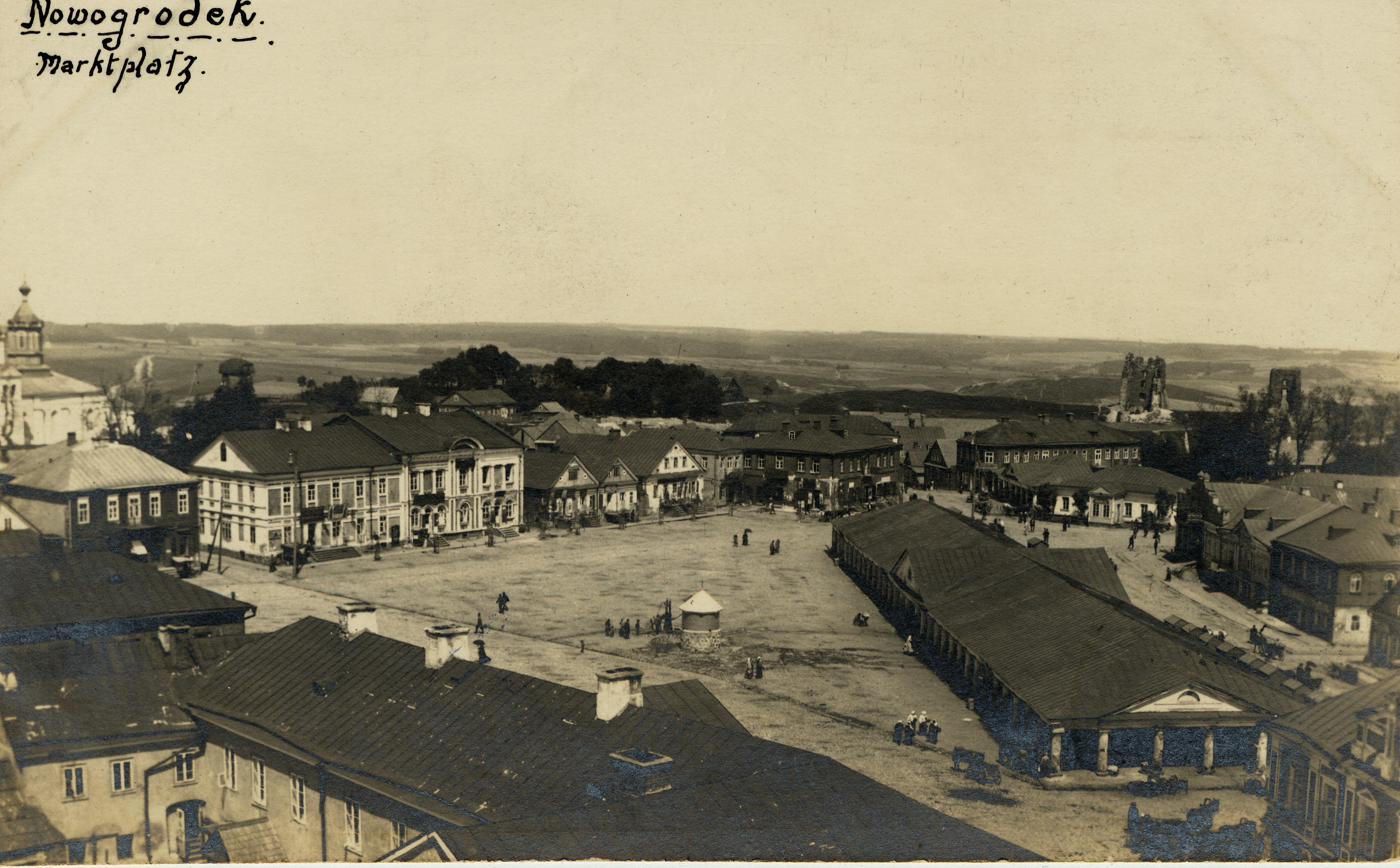 Postkarte von Nowogródek, 1920er Jahre