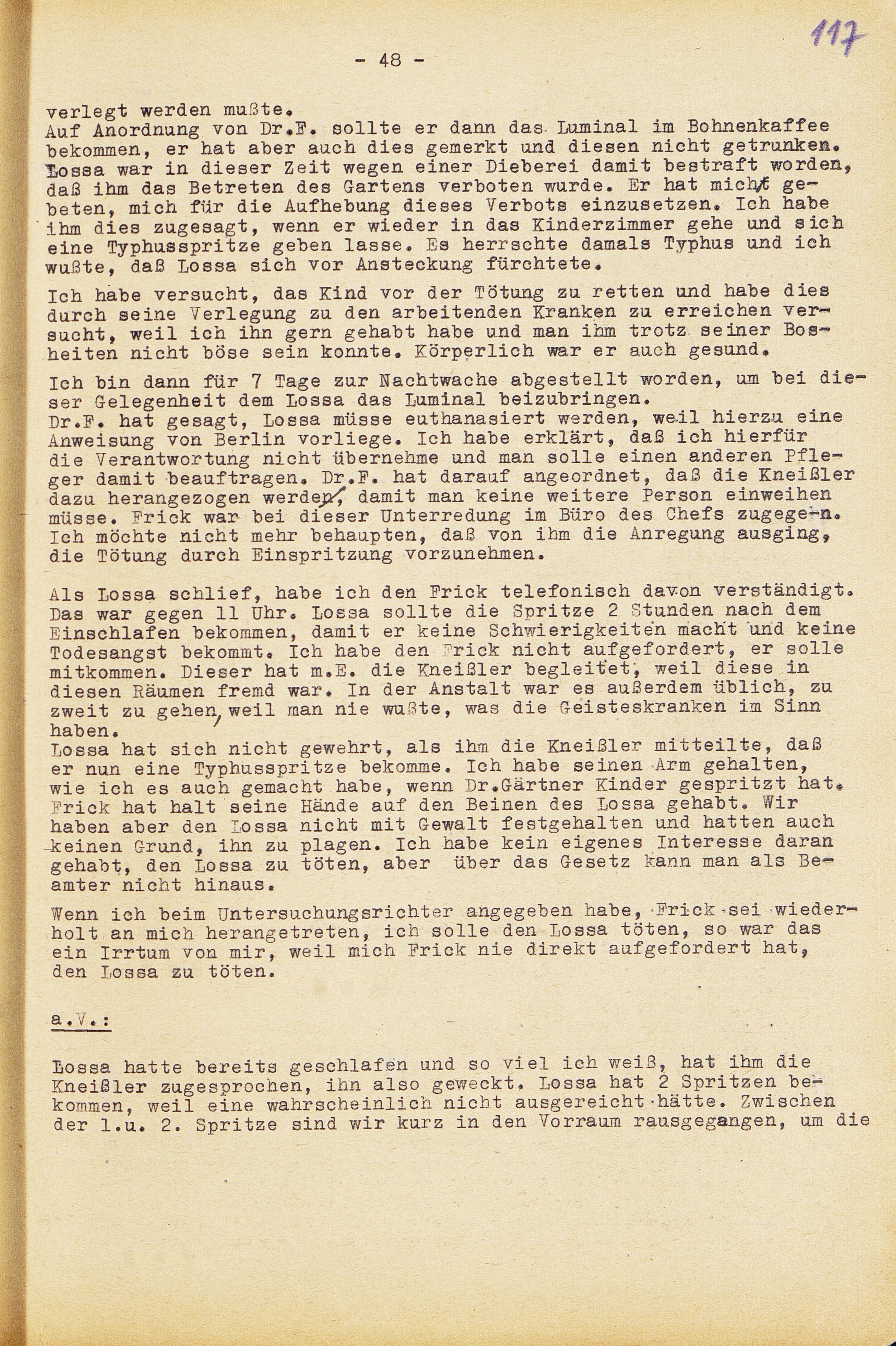 Zeugenaussage von Paul Heichele Zeugenaussage von Paul Heichele