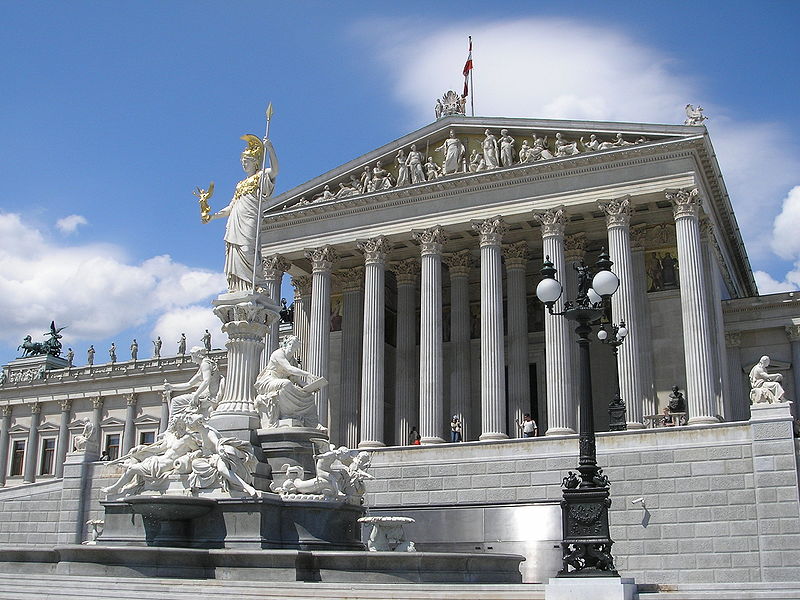 Das österreichische Parlamentsgebäude Das österreichische Parlamentsgebäude