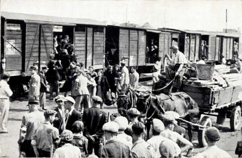 Deportation jüdischer Menschen aus Łódź