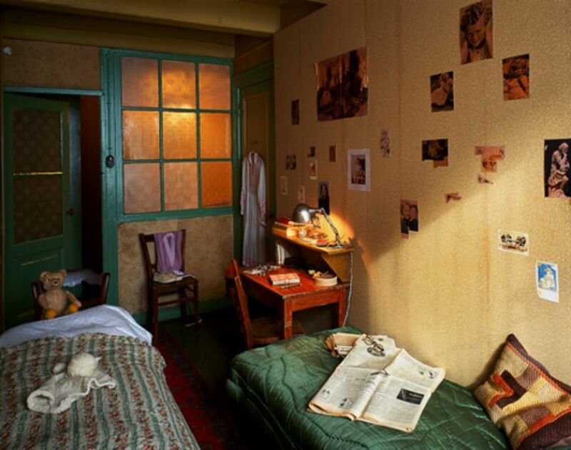Rekonstruktion von Annes Zimmer im Amsterdamer Anne Frank Haus