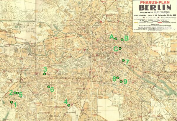 Stadtplan von Berlin, 1940