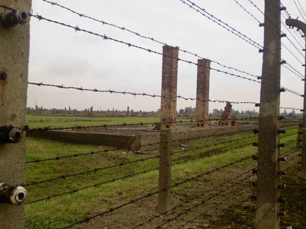 Foto vom Lagergelände Auschwitz-Birkenau