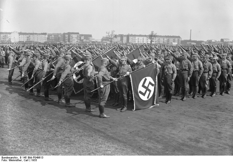 Berlin, Tempelhofer Feld, SA-Fahnenweihe, 1933