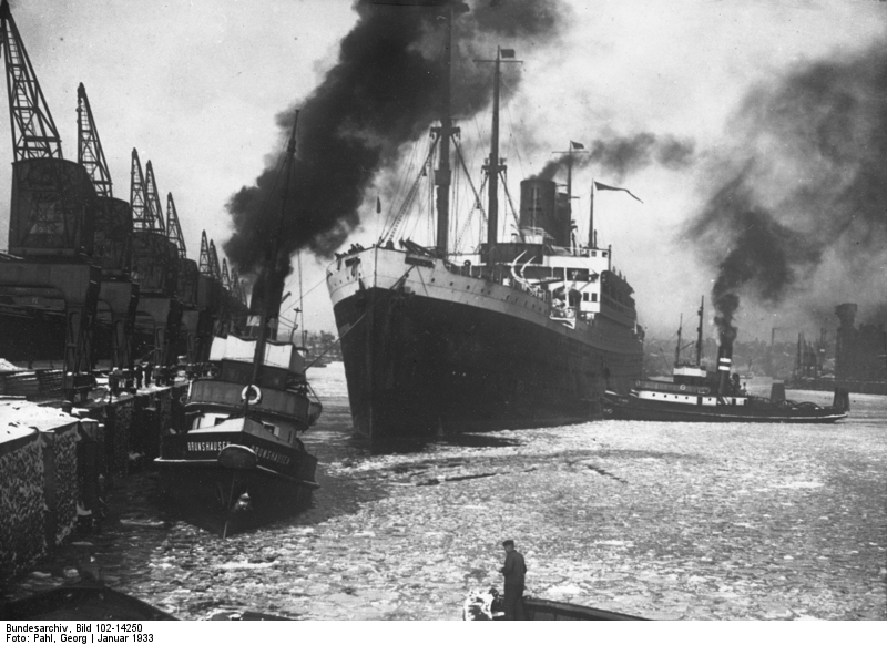 Foto des Hamburger Hafens, 1931 Foto des Hamburger Hafens, 1931