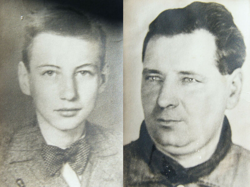 Porträtfotos von Maries Vater und Bruder