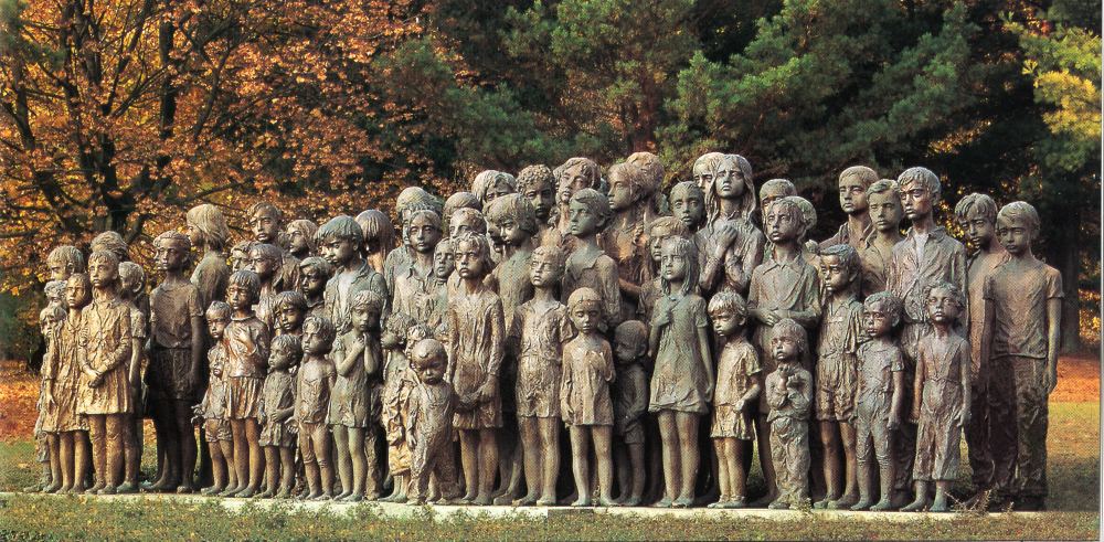 Foto des Denkmals für die ermordeten Kinder in Lidice