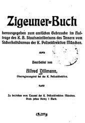Titelseite des »Zigeuner«-Buches der Münchner Polizei