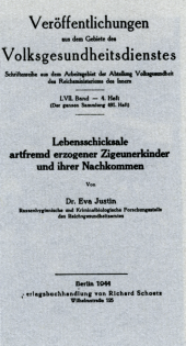 Titelblatt der Doktorarbeit von Eva Justin