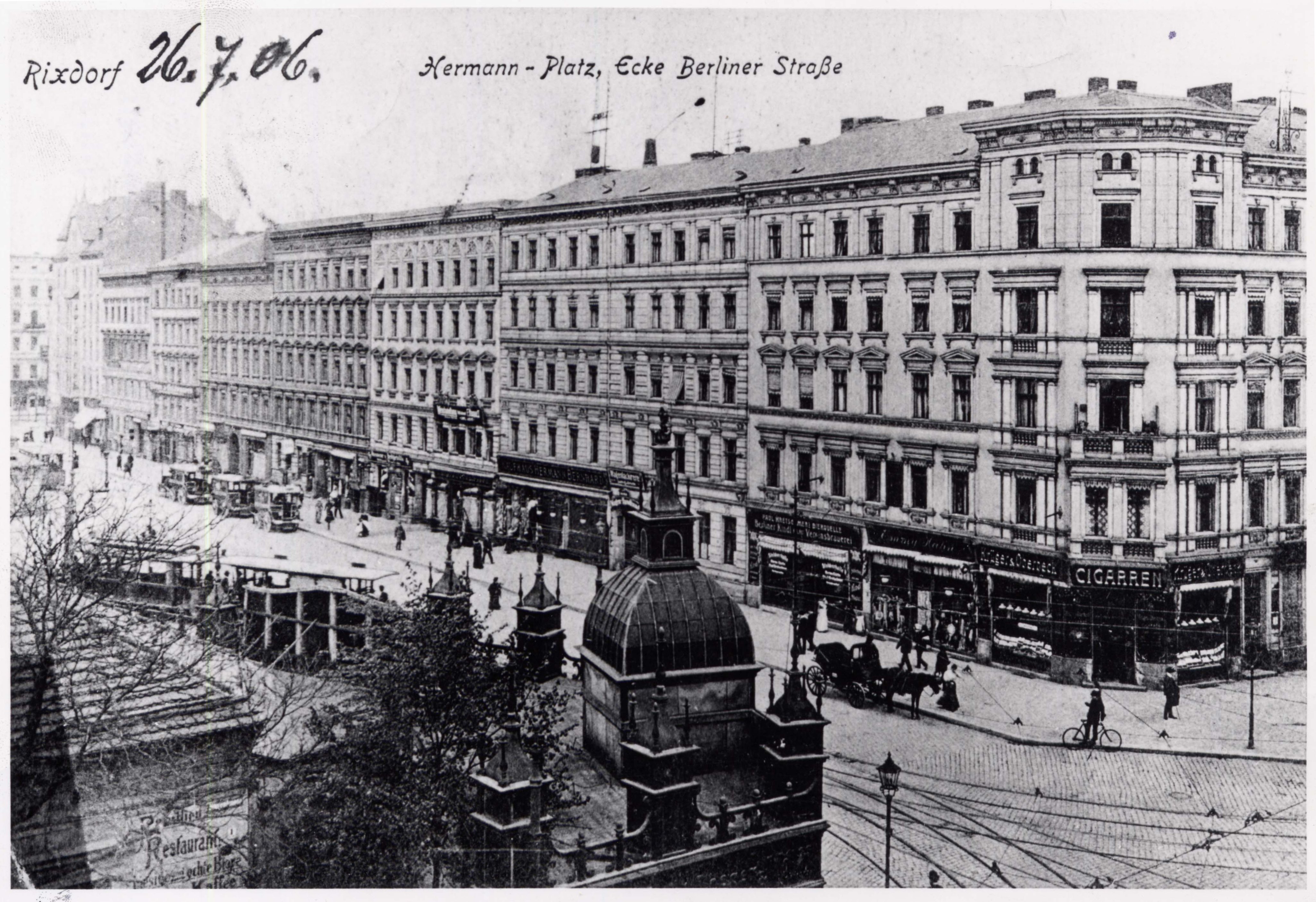 Alte Postkarte von Berlin-Neukölln