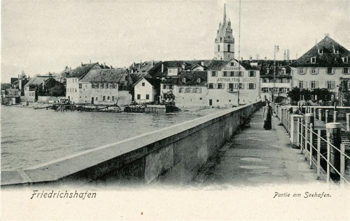 Ansichtskarte der Stadt Friedrichshafen am Bodensee