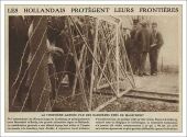 Zeitungsausschnitt mit der Überschrift: »Niederländische Grenzen gesperrt«