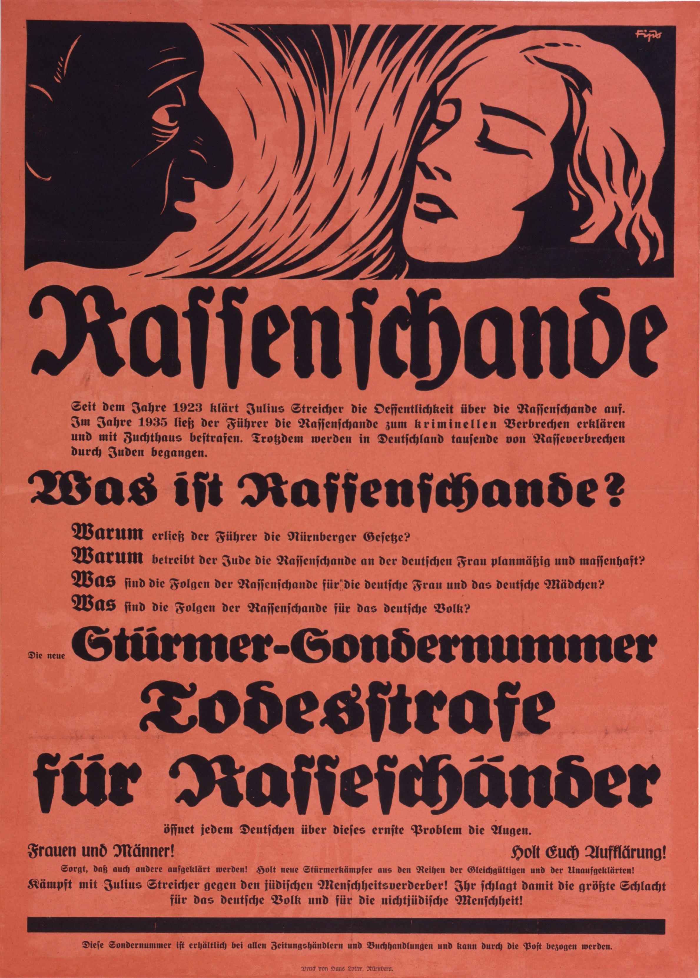 Antisemitisches Plakat