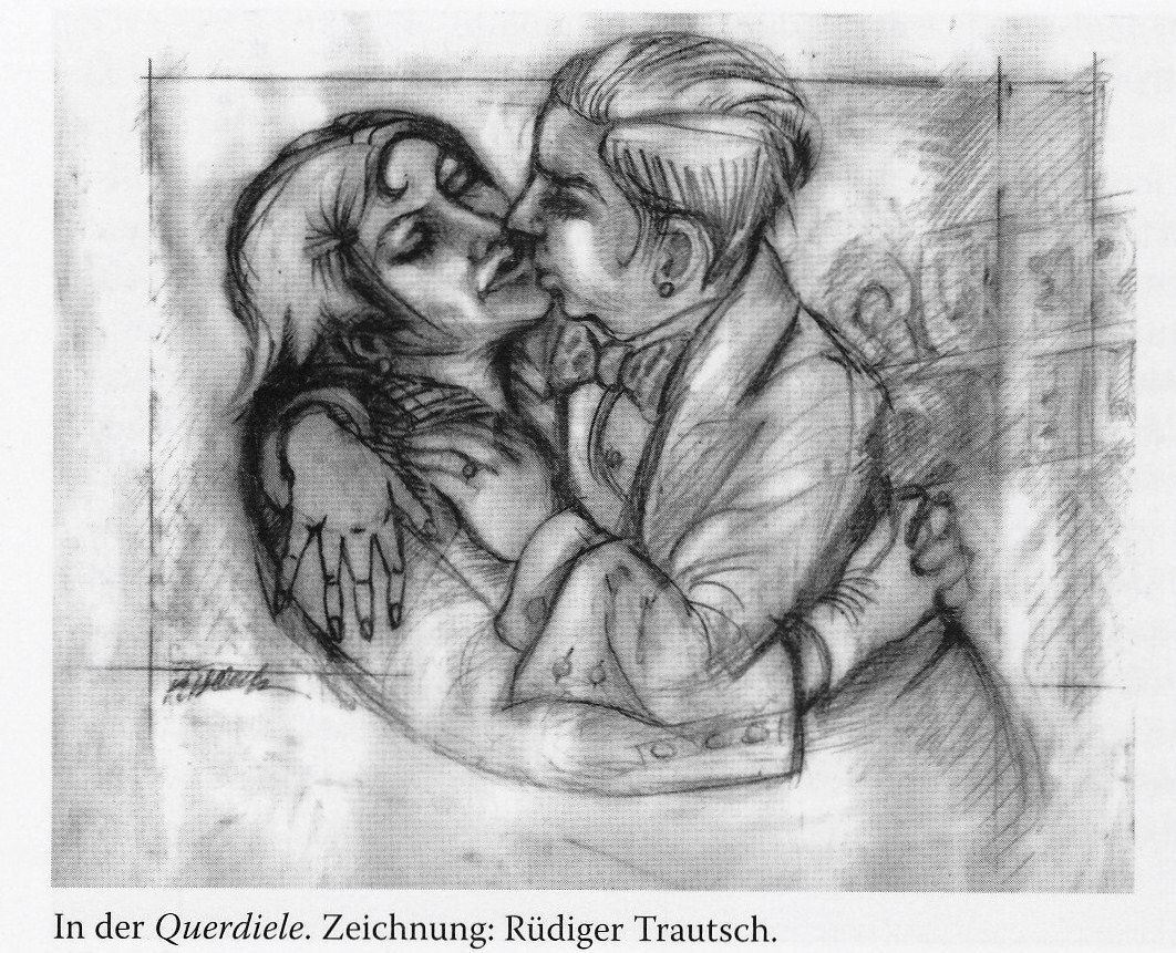 Bleistiftzeichnung über einen Abend in der Querdiele Bleistiftzeichnung über einen Abend in der Querdiele