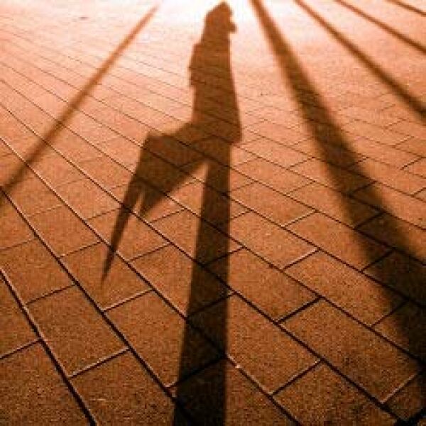 Foto des Schattens einer Frau