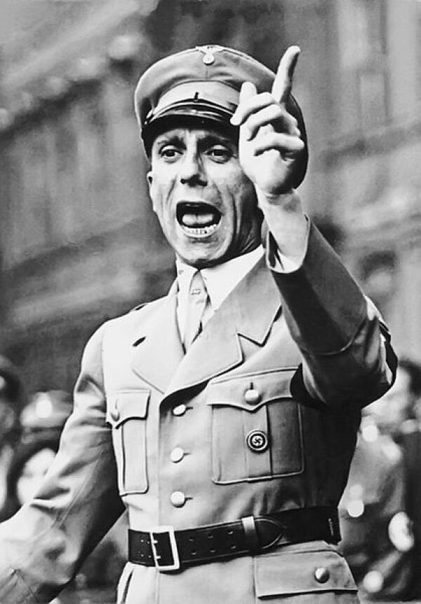 Foto von Propagandaminister Joseph Goebbels