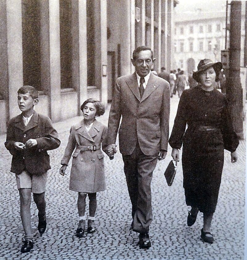 Foto von Petr und seiner Familie bei einem Spaziergang