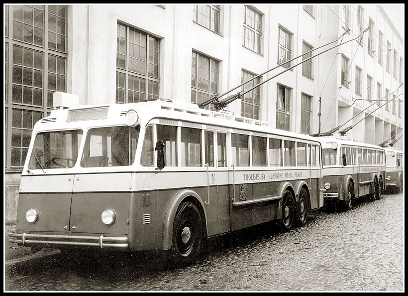 Foto eines Trolleybusses