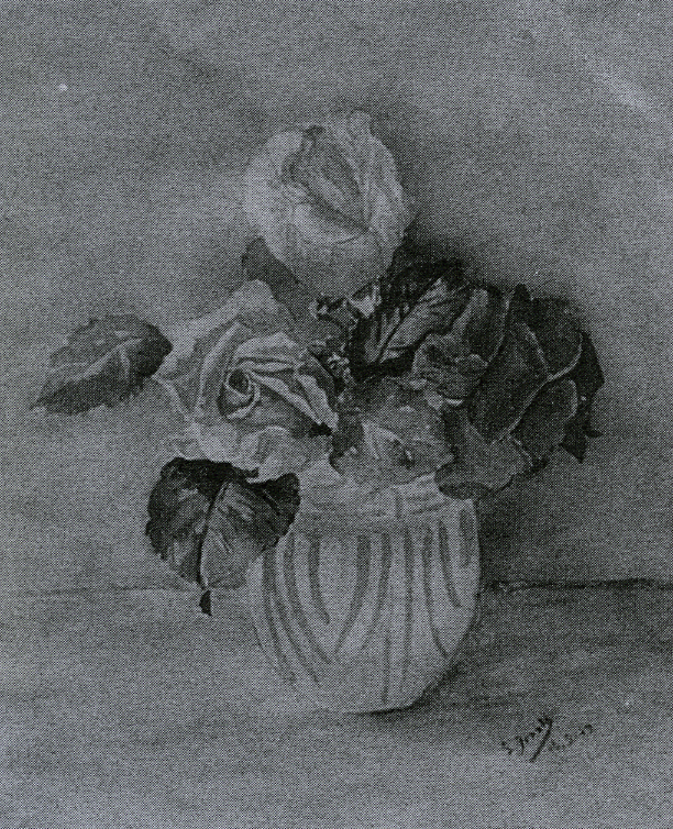 »Die unvollendeten Rosen«, Zeichnung von Simone »Die unvollendeten Rosen«, Zeichnung von Simone