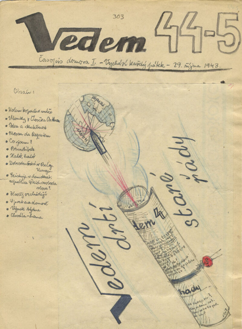 Titelblatt einer Ausgabe der Zeitschrift »Vedem«