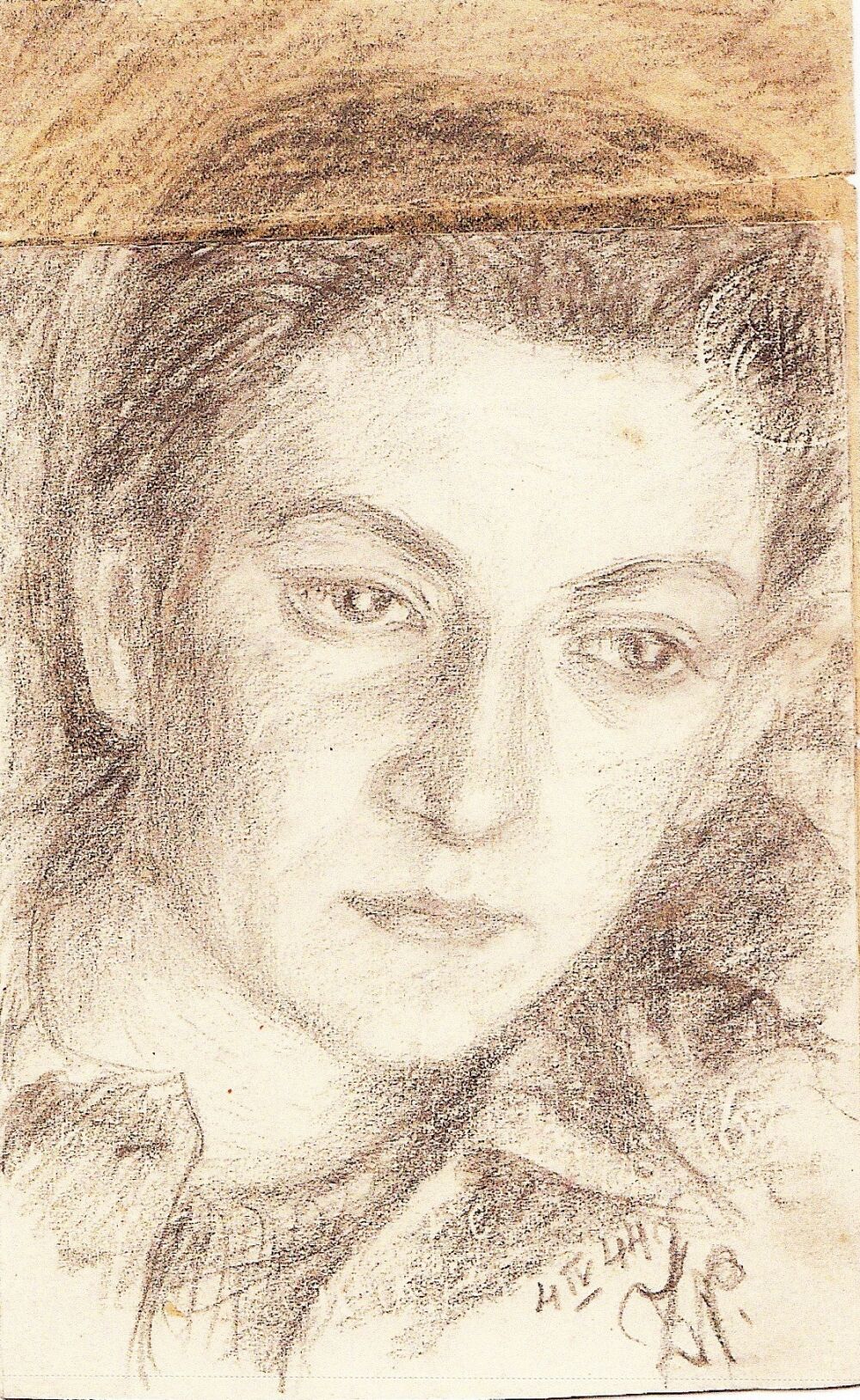 Zeichnung von Zofia, die ihre Freundin Wojtka zeigt